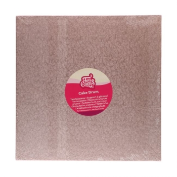 Cake Board Square 305mm (12") / Thickness 12mm - Rose Gold